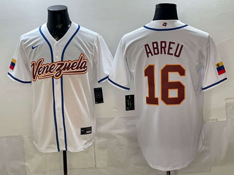Venezuela Baseball Nike 2026  Baseball Jersey  16    ABREU