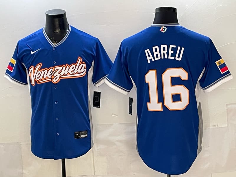 Venezuela Baseball Nike 2026  Baseball Jersey  16 ABREU