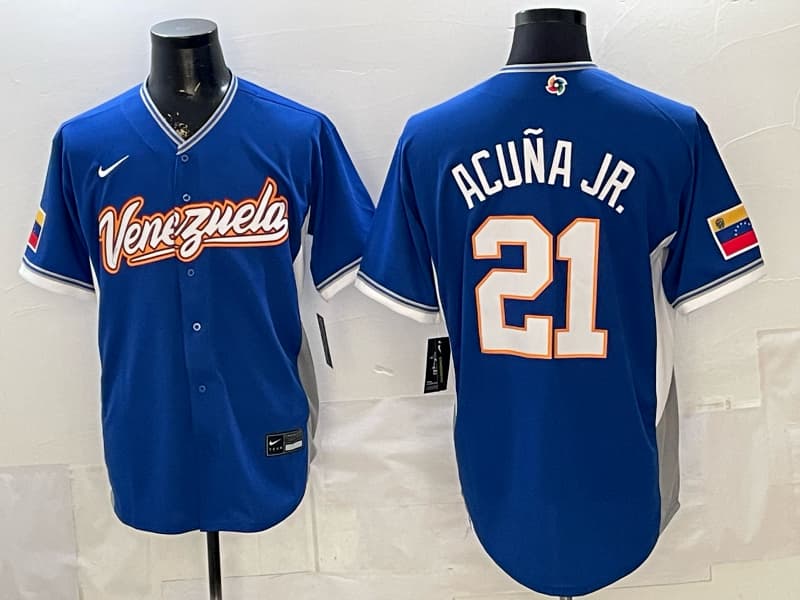 Venezuela Baseball Nike 2026  Baseball Jersey  21 ACUNA JR.