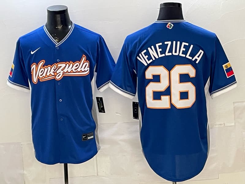 Venezuela Baseball Nike 2026  Baseball Jersey  26 Venezuela