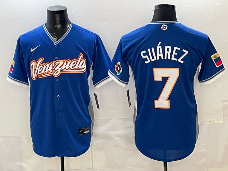 Venezuela Baseball Nike 2026  Baseball Jersey  7 SUAREZ