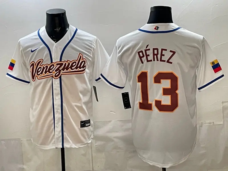 Venezuela Baseball Nike 2026 World Baseball Classic Road Stadium Jersey PéREZ 13