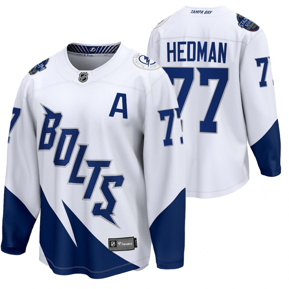 Victor Hedman Jersey Tampa Bay Lightning 2022 Stadium Series White Fanatics