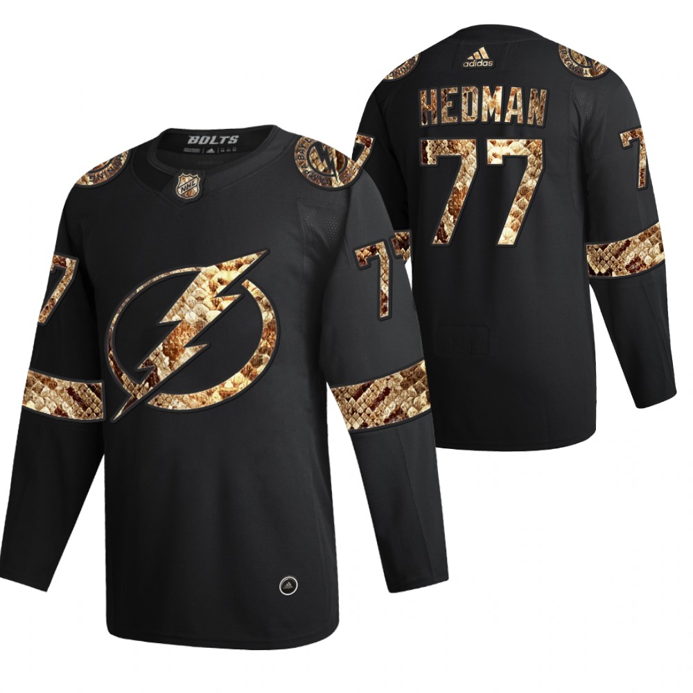 Victor Hedman Lightning Python Skin Black 2021 Exclusive Edition Jersey