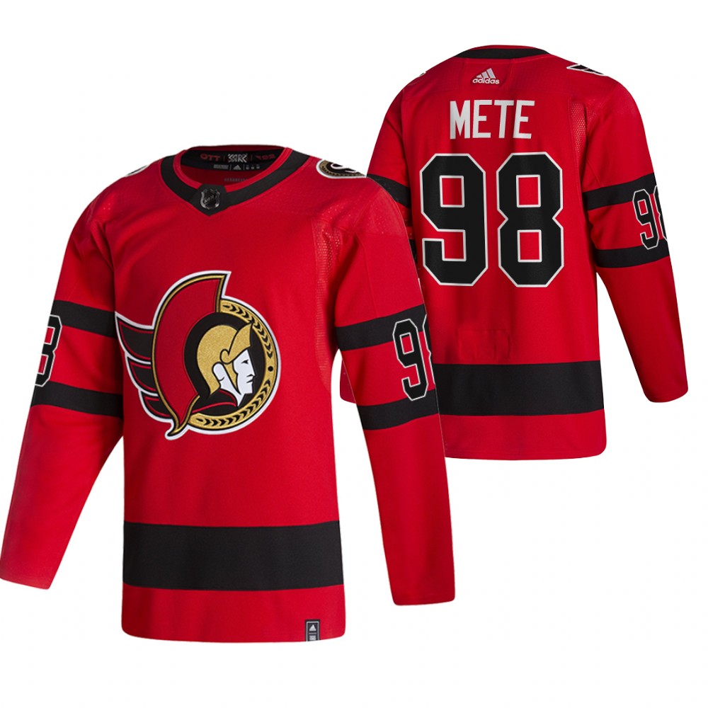 Victor Mete Senators 2021 Reverse Retro Red Special Edition Jersey
