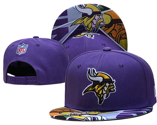Vikings Team logo Snapback Hat--LH