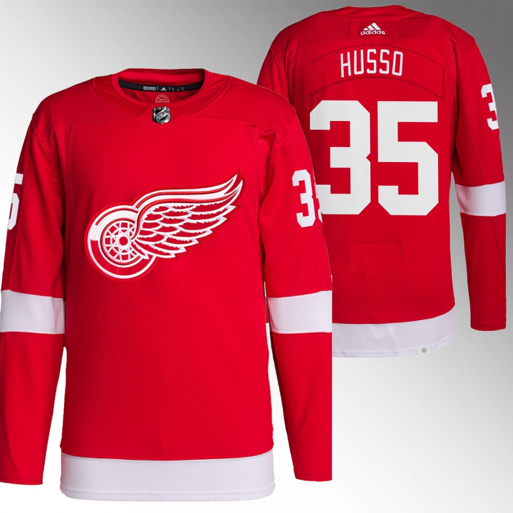 Ville Husso Detroit Red Wings Red Primegreen Authentic Home Jersey