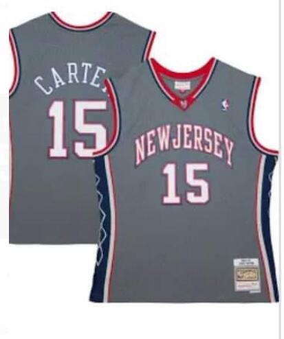 Vince Carter #15 New Jersey Nets 2004-05 Mitchell & Ness Alternate Swingman NBA Jersey Grey