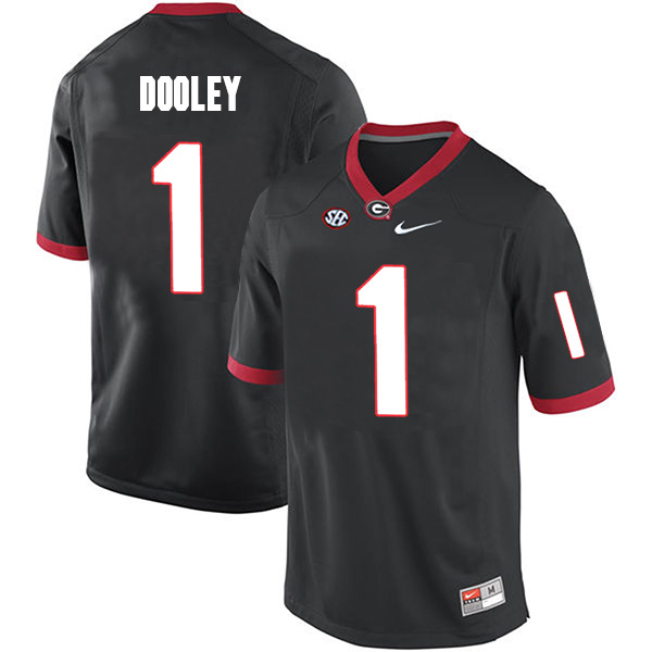 Vince Dooley Georgia Bulldogs Men's Jersey - #1 NCAA Black Limited Home