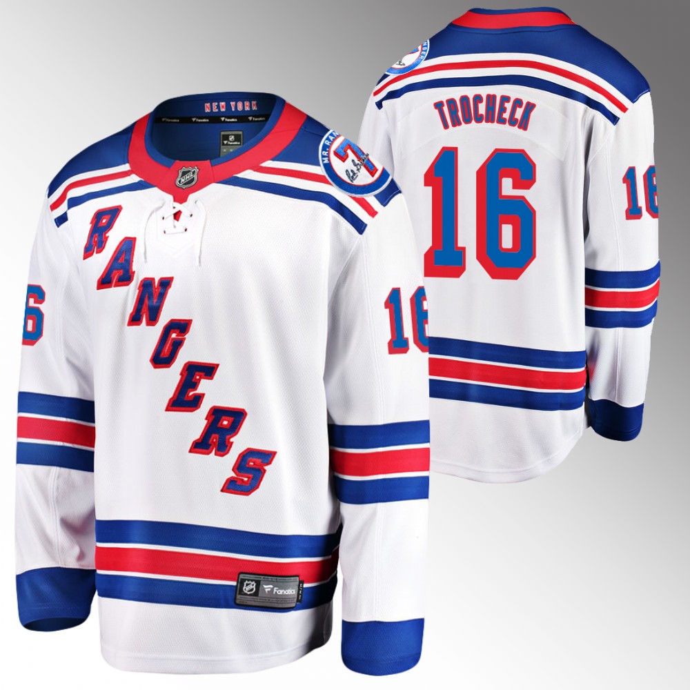 Vincent Trocheck Jersey New York Rangers Away White Breakaway Player