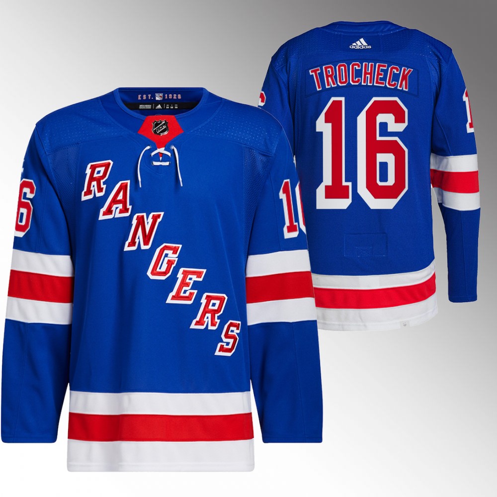 Vincent Trocheck New York Rangers Royal Primegreen Authentic Home Jersey