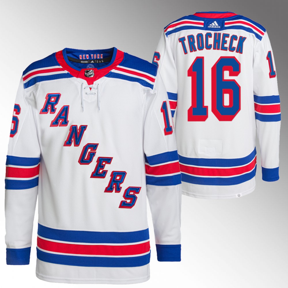 Vincent Trocheck New York Rangers White Primegreen Authentic Away Jersey