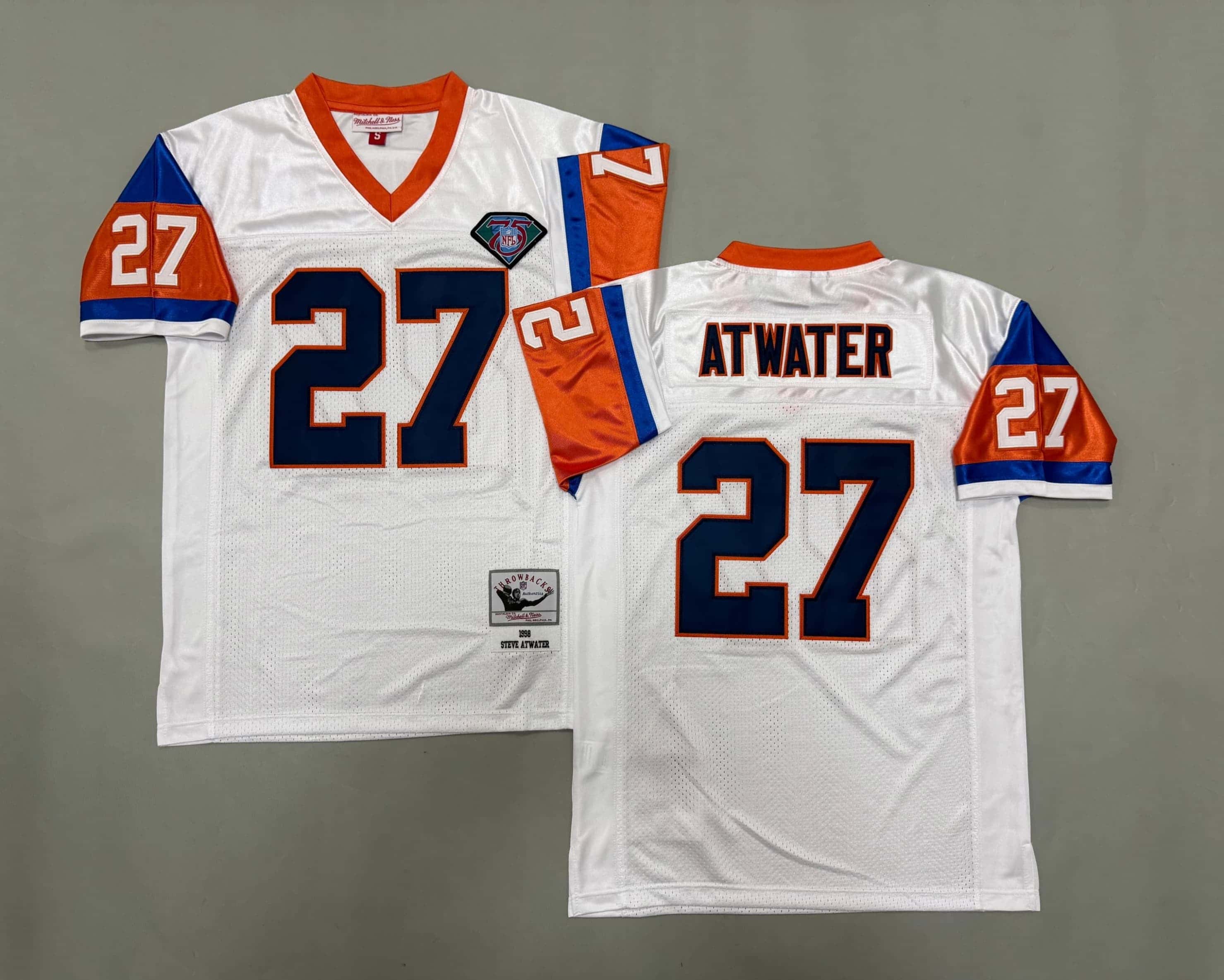 Vintage  Mitchell & Ness NFL Denver Broncos Steve Atwater 27 Football Jersey