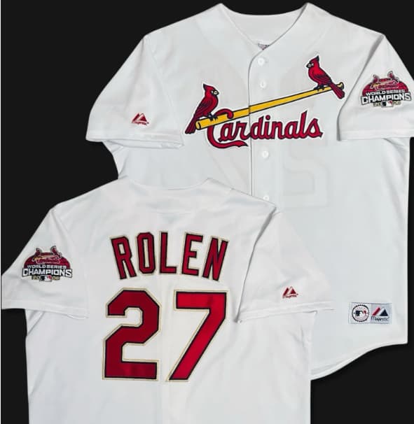 Vintage Authentic St. Louis Cardinals Scott Rolen 2006 World Series Jersey XL