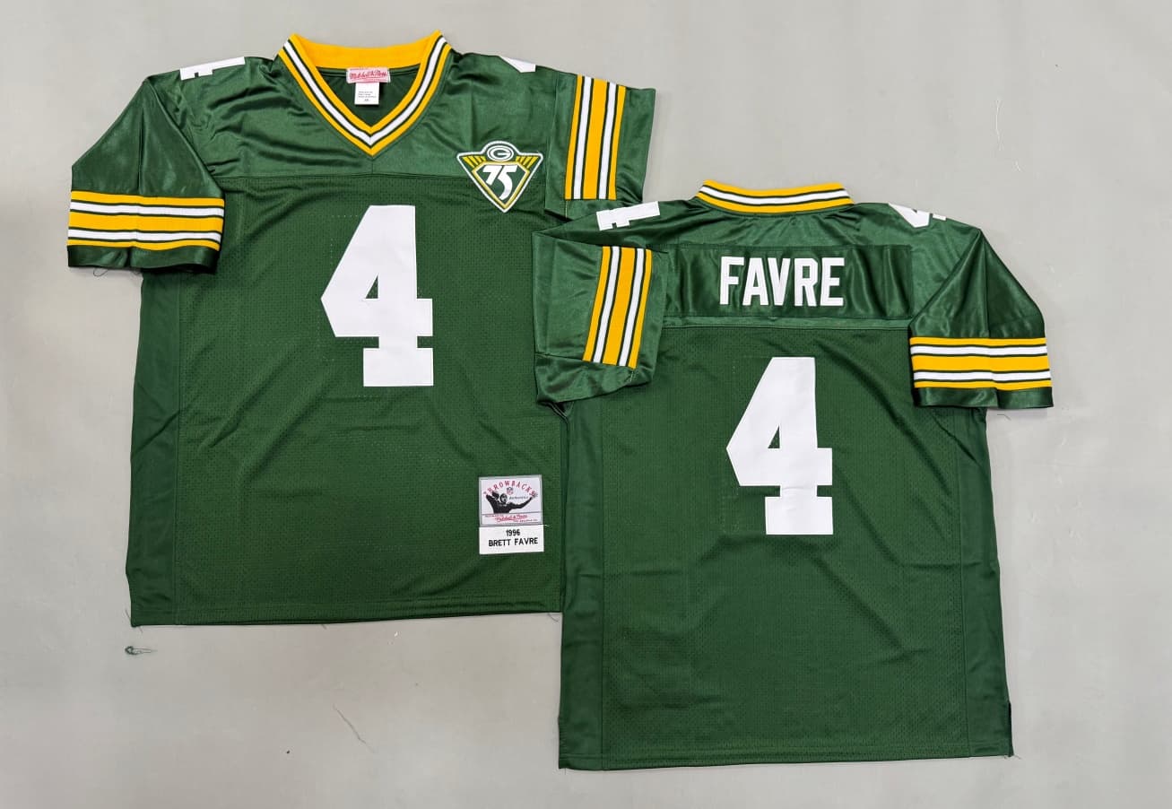 Vintage Brett Favre #4  Green Bay Packers  NFL Football Jersey