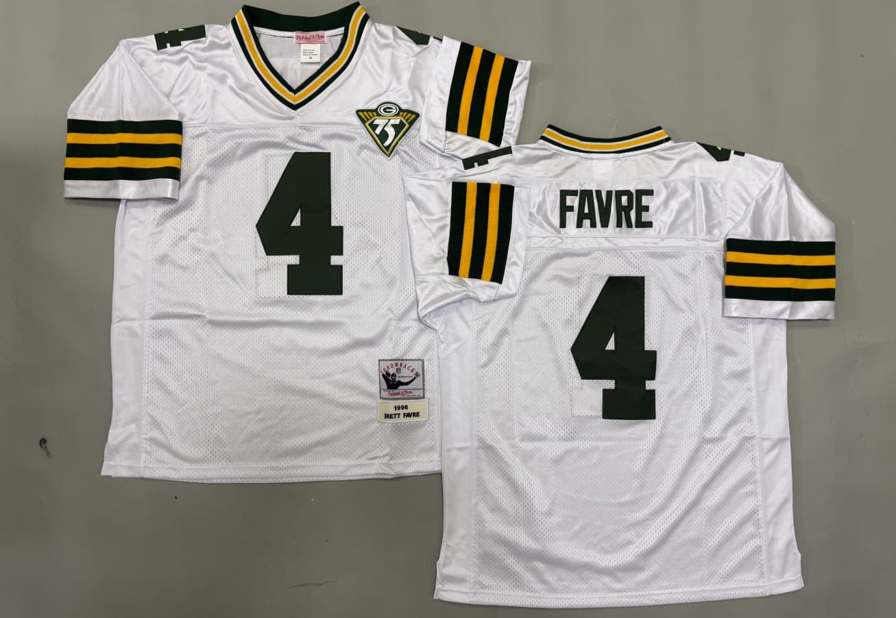 Vintage Brett Favre #4 Green Bay Packers   NFL Football  Jersey