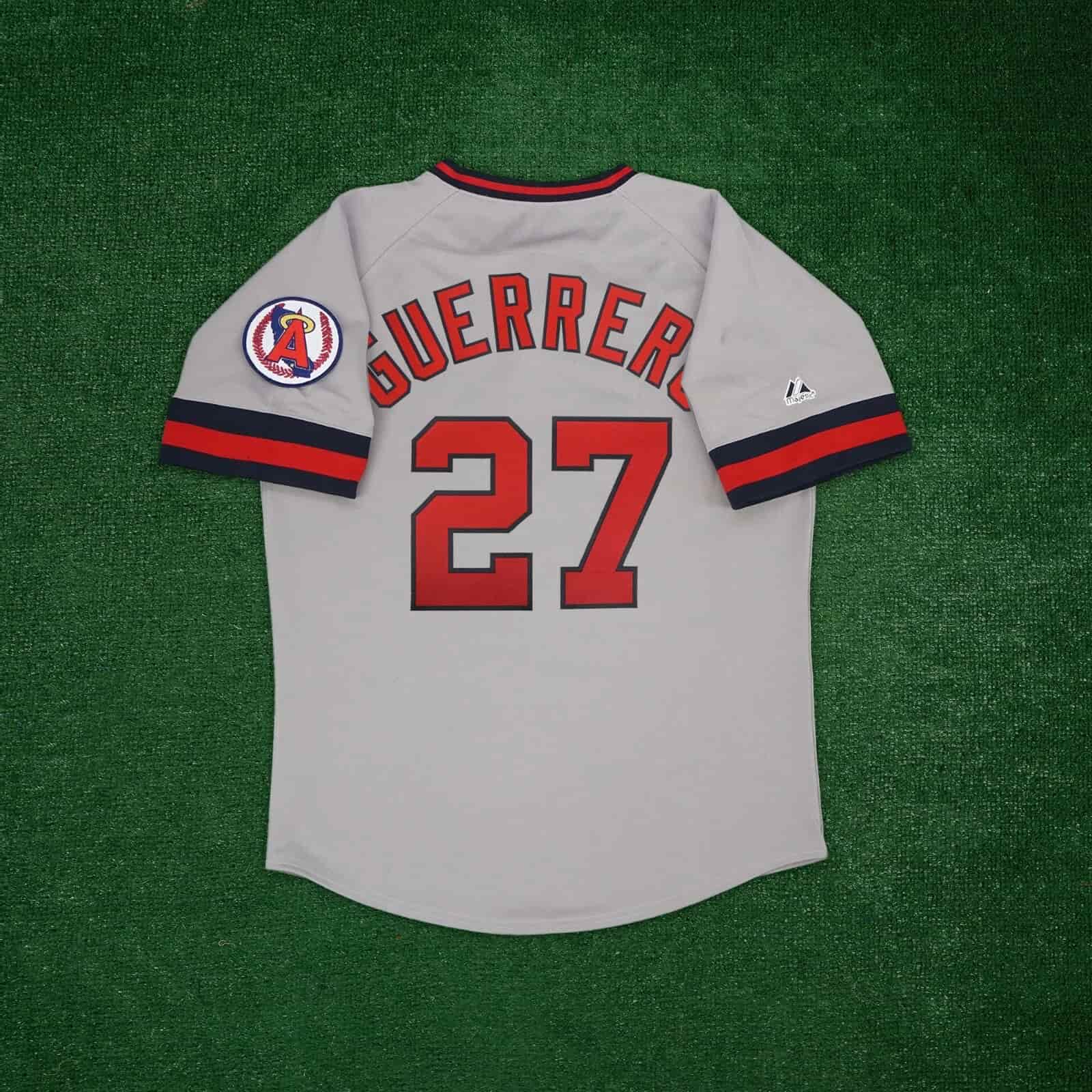 Vladimir Guerrero California Angels Men's Cooperstown Road Jersey w Team Patch