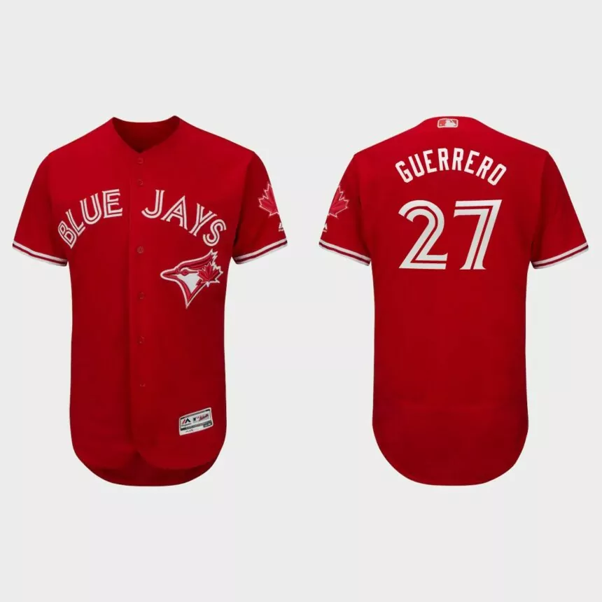 Vladimir Guerrero Jr. Toronto Blue Jays Canada Day Flex Base Jersey – Scarlet