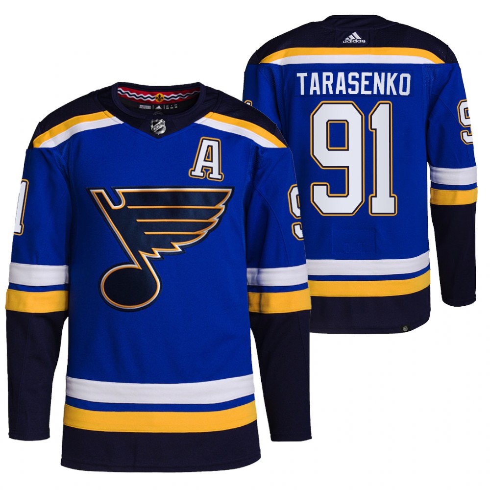 Vladimir Tarasenko 2021-22 St. Louis Blues Blue Home Primegreen Authentic Pro Jersey