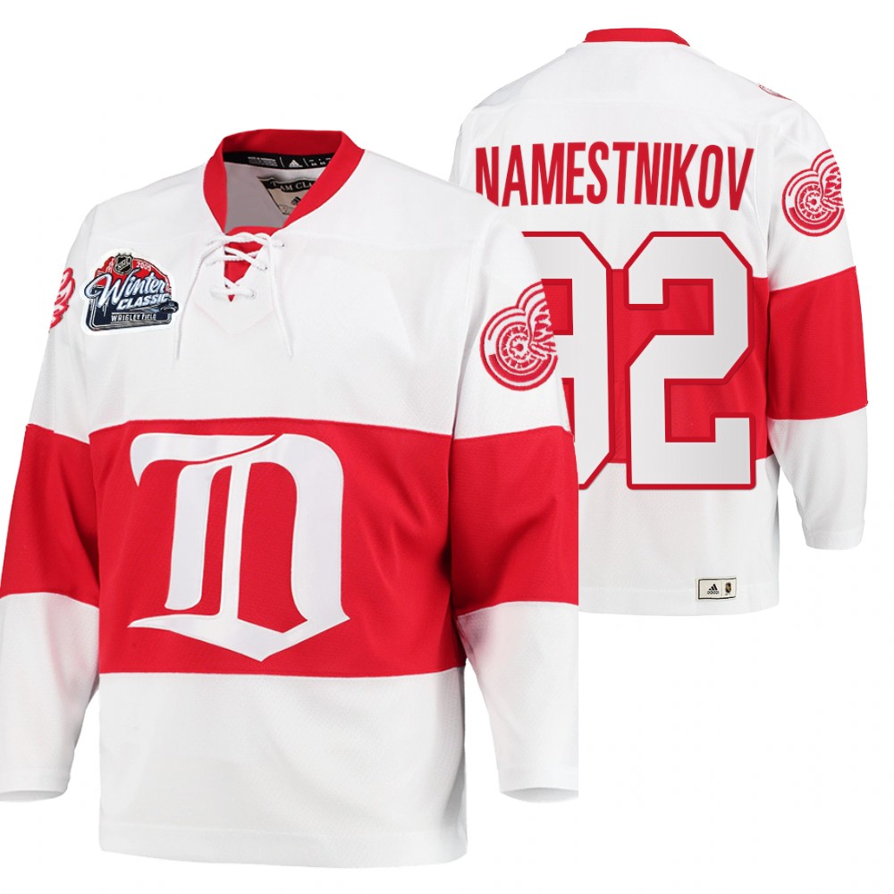 Vladislav Namestnikov Detroit Red Wings Winter Classic White Throwback Jersey