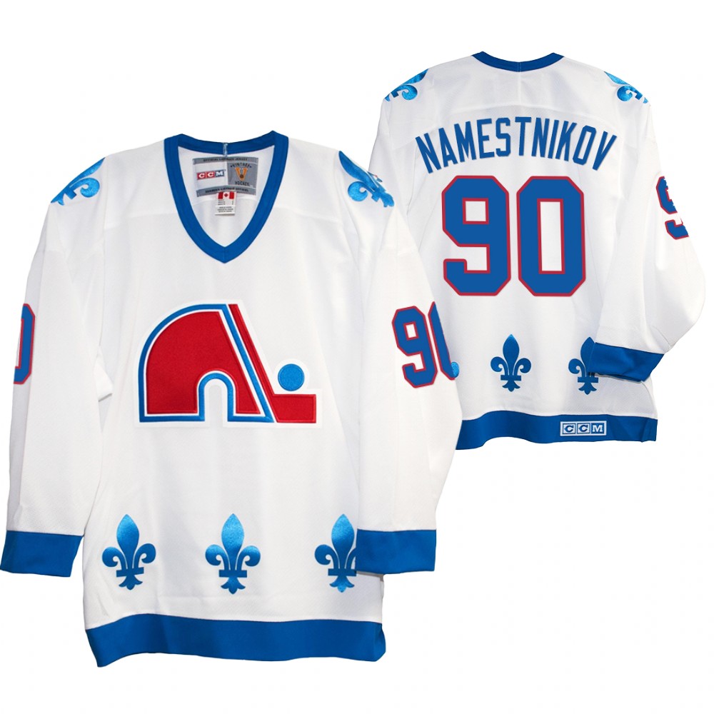 Vladislav Namestnikov Quebec Nordiques Heritage Vintage Replica Jersey White