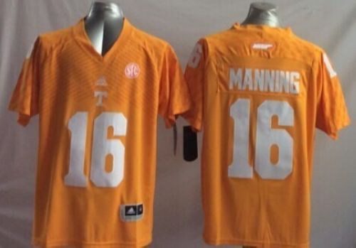Vols #16 Peyton Manning Orange Stitched Youth NCAA Jersey