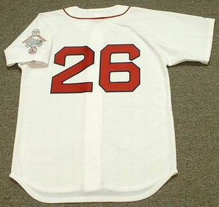 WADE BOGGS Boston Red Sox 1987 Majestic Throwback Home Baseball Jersey