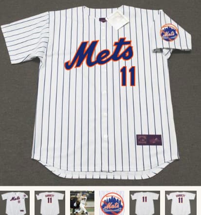WAYNE GARRETT New York Mets 1969 Home Majestic Baseball Throwback Jersey