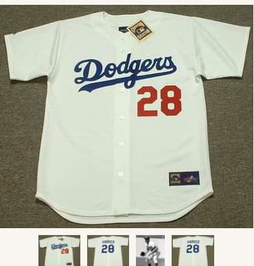 WES PARKER Los Angeles Dodgers 1960's Majestic Cooperstown Throwback Home Jersey