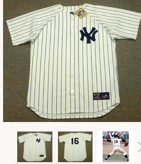 WHITEY FORD New York Yankees 1961 Majestic Cooperstown Throwback Home Jersey
