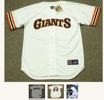 WILL CLARK San Francisco Giants 1989 Home Majestic Baseball Throwback Jersey