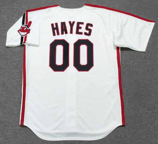 WILLIE MAYS  HAYES Cleveland Indians 1980's Majestic Baseball Throwback Jersey