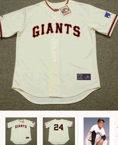WILLIE MAYS San Francisco Giants 1969 Home Majestic Throwback Baseball Jersey