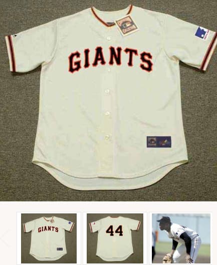 WILLIE McCOVEY San Francisco Giants 1969 Home Majestic Throwback Baseball Jersey