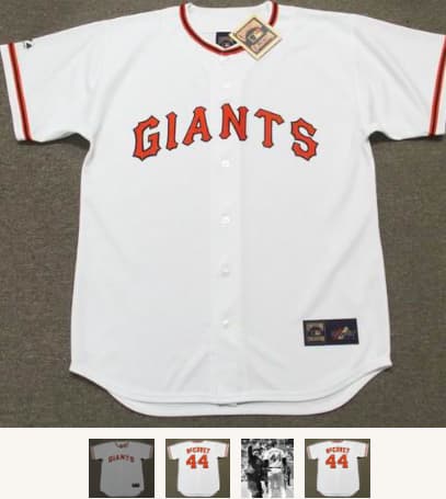 WILLIE McCOVEY San Francisco Giants 1973 Majestic Cooperstown Home Baseball Jersey