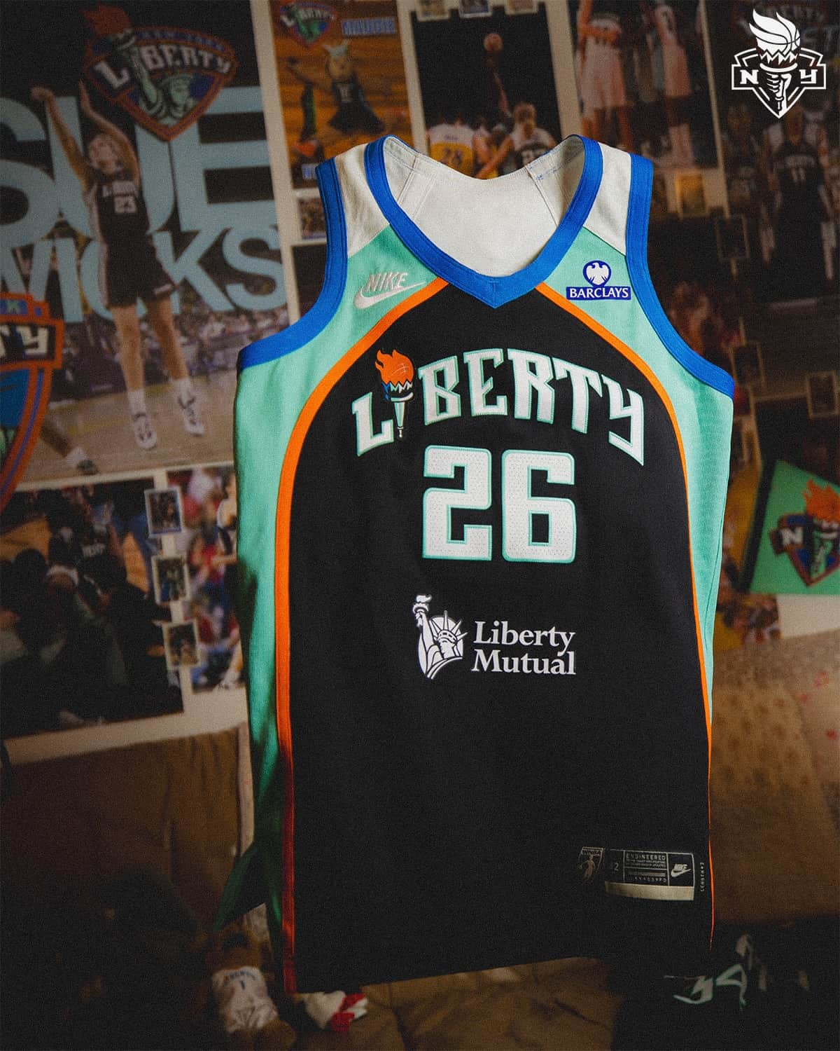 WNBA New York Liberty Nike   Custom basketball Jersey