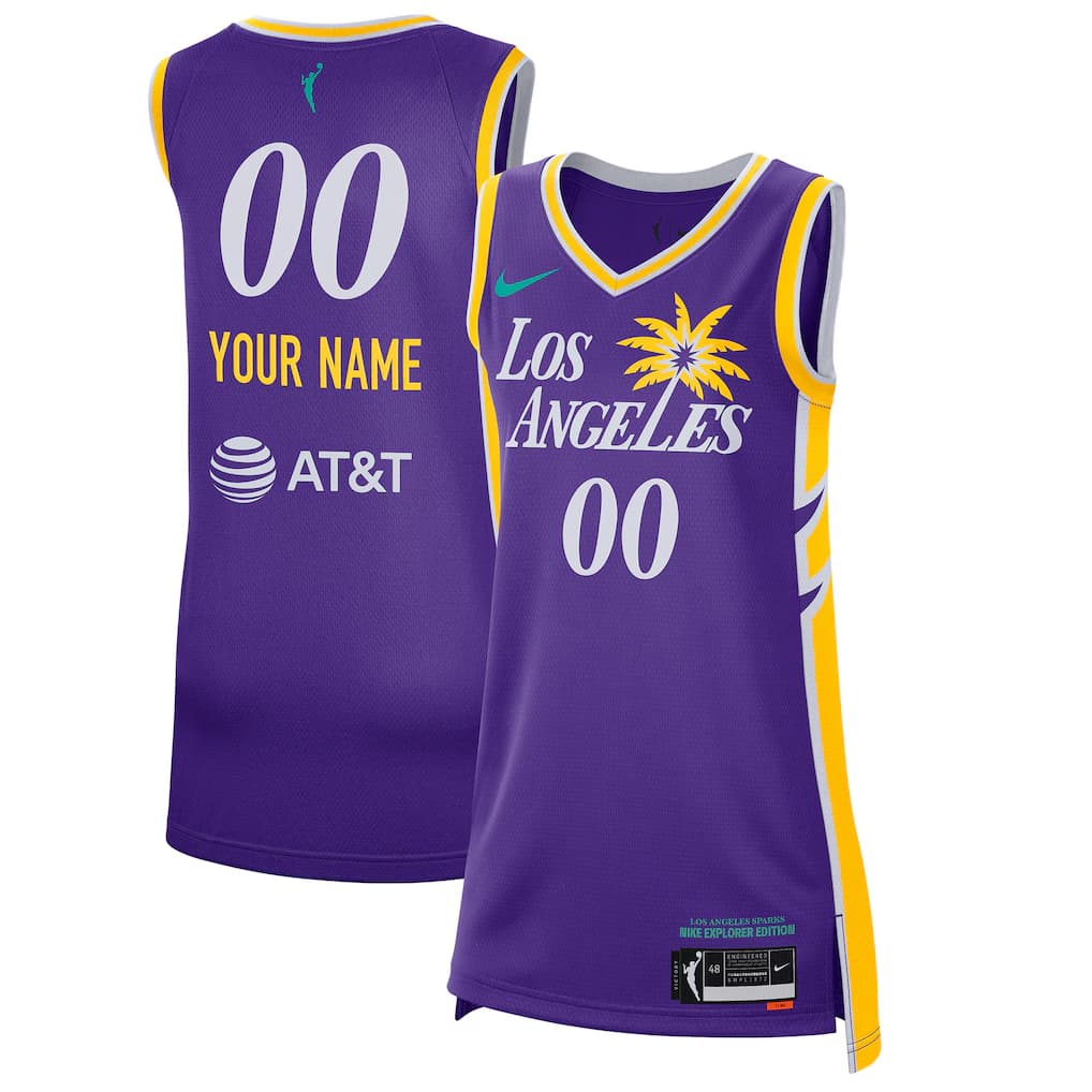 WNBA Unisex Los Angeles Sparks Nike    Custom  Basketball  Jersey