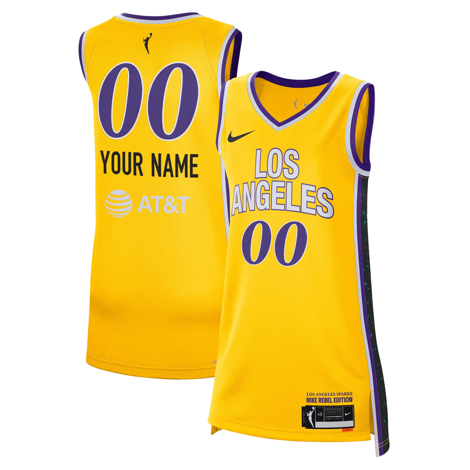 WNBA Unisex Los Angeles Sparks Nike    Custom Basketball  Jersey