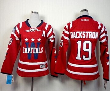 WOmen's Capitals #19 Nicklas Backstrom 2015 Winter Classic Red NHL Jersey