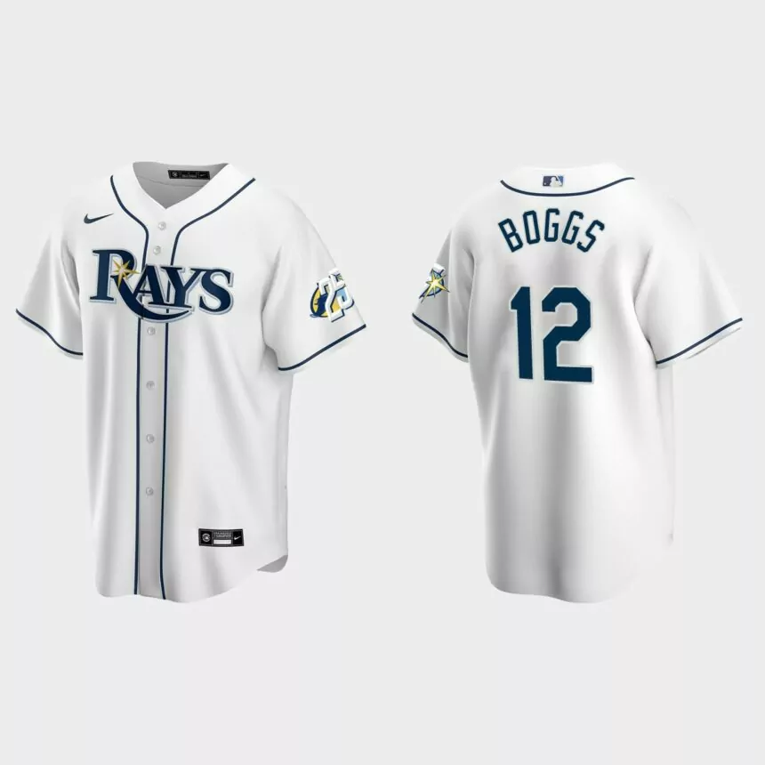 Wade Boggs Tampa Bay Rays 25th Anniversary Replica Jersey – White