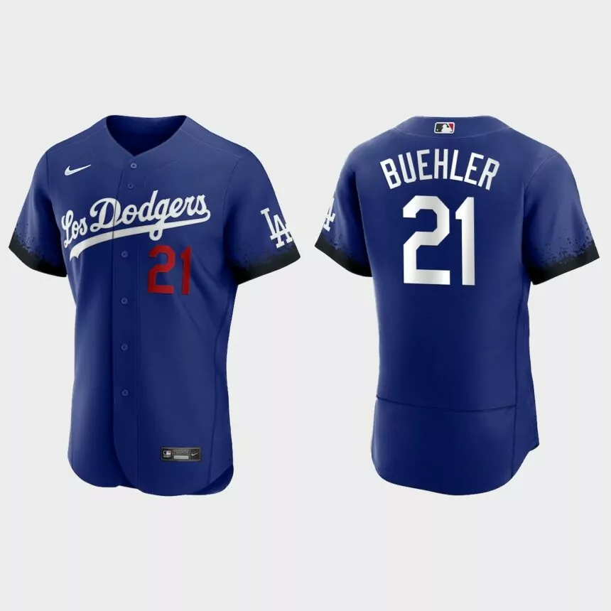 Walker Buehler Los Angeles Dodgers 2021 City Connect Authentic Jersey – Royal