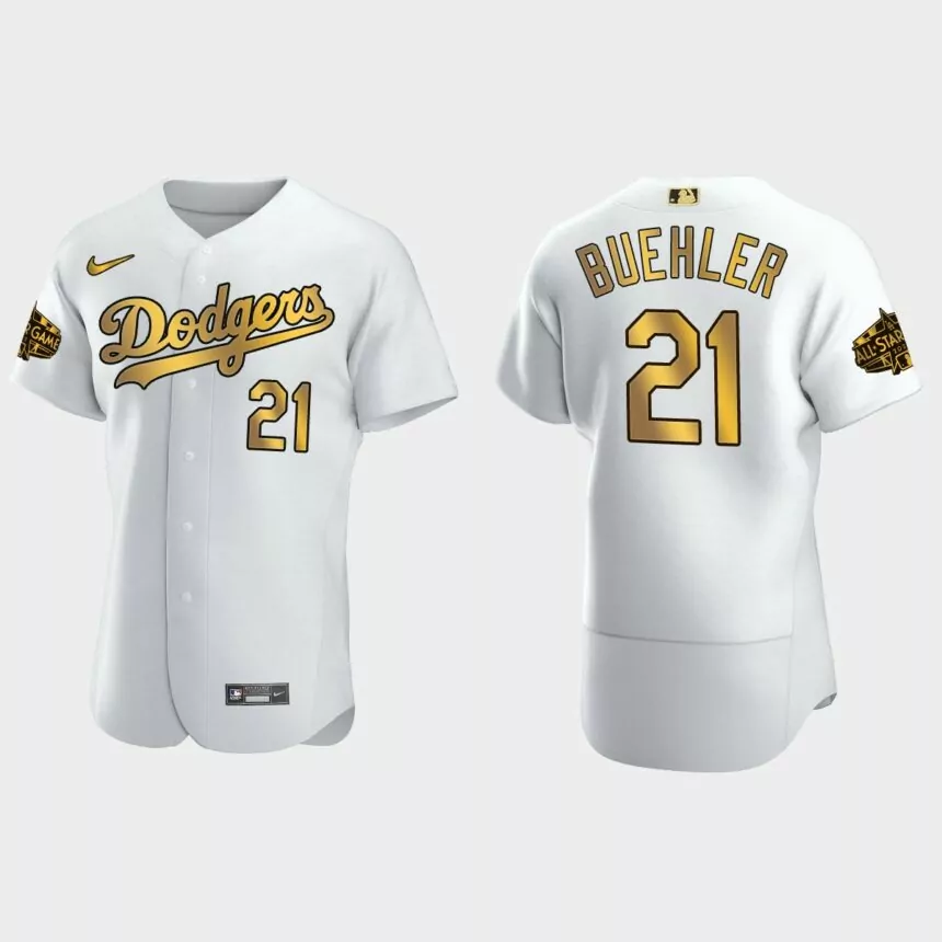 Walker Buehler Los Angeles Dodgers 2022 MLB All-Star Game Jersey – White Gold