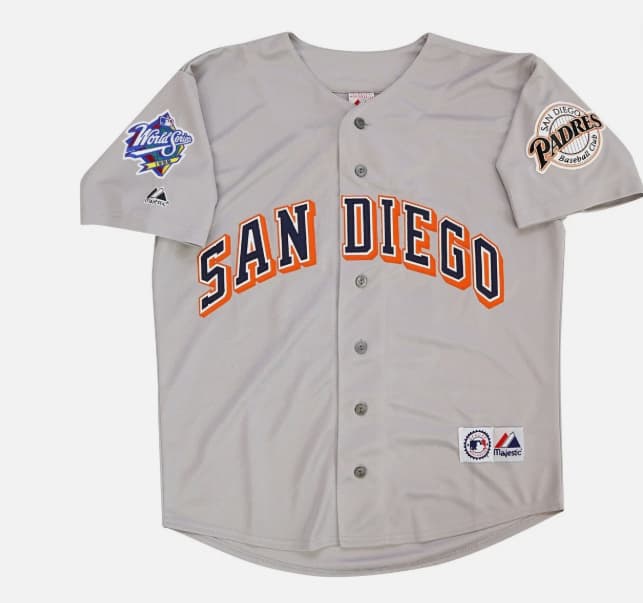 Wally Joyner San Diego Padres 1998 World Series Grey Road Jersey