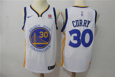 Warriors 30 Stephen Curry White Nike Swingman Jersey