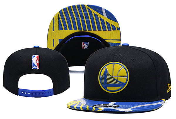 Warriors Black Snapback Hat 1--YD