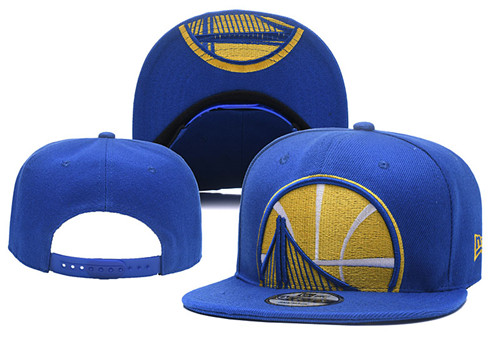 Warriors Team Logo Blue Golden Adjustable Hat YD