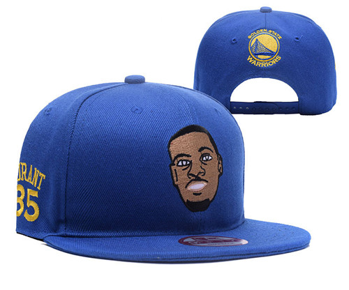 Warriors Team Logo Durant 35 Blue Adjustable Hat YD