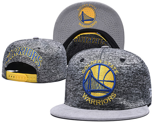 Warriors Team Logo Gray Adjustable Hat TX