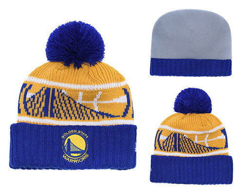Warriors Team Logo Yellow Knit Hat YD
