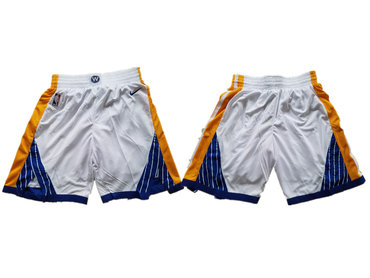Warriors White Nike Basketball Shorts